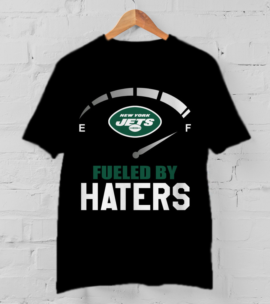 New York Jets Fueled By Haters Fuel Gauge T-Shirt