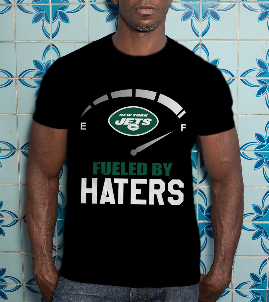 New York Jets Fueled By Haters Fuel Gauge T-Shirt