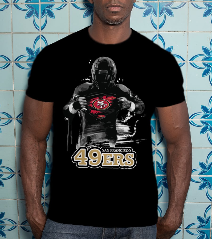 San Francisco 49ers Football Hero Logo Burst T-Shirt