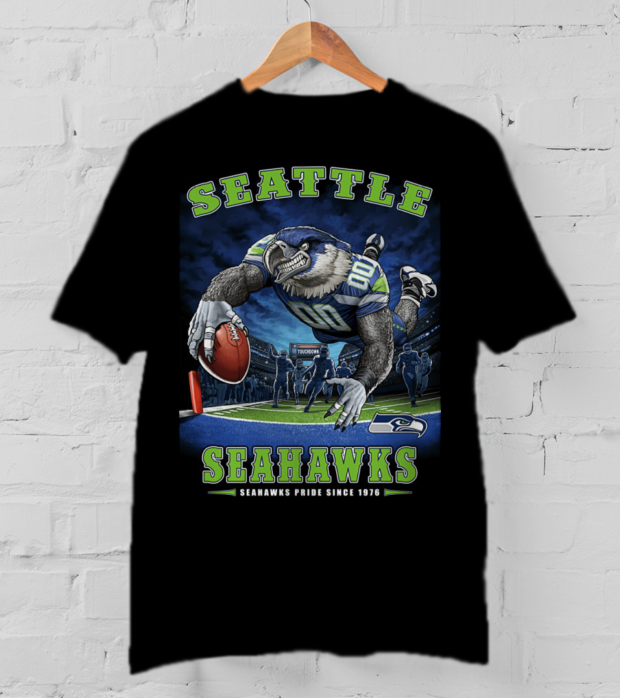 Seattle Seahawks Pride Since 1976 End Zone Touchdown Nfl T-Shirt