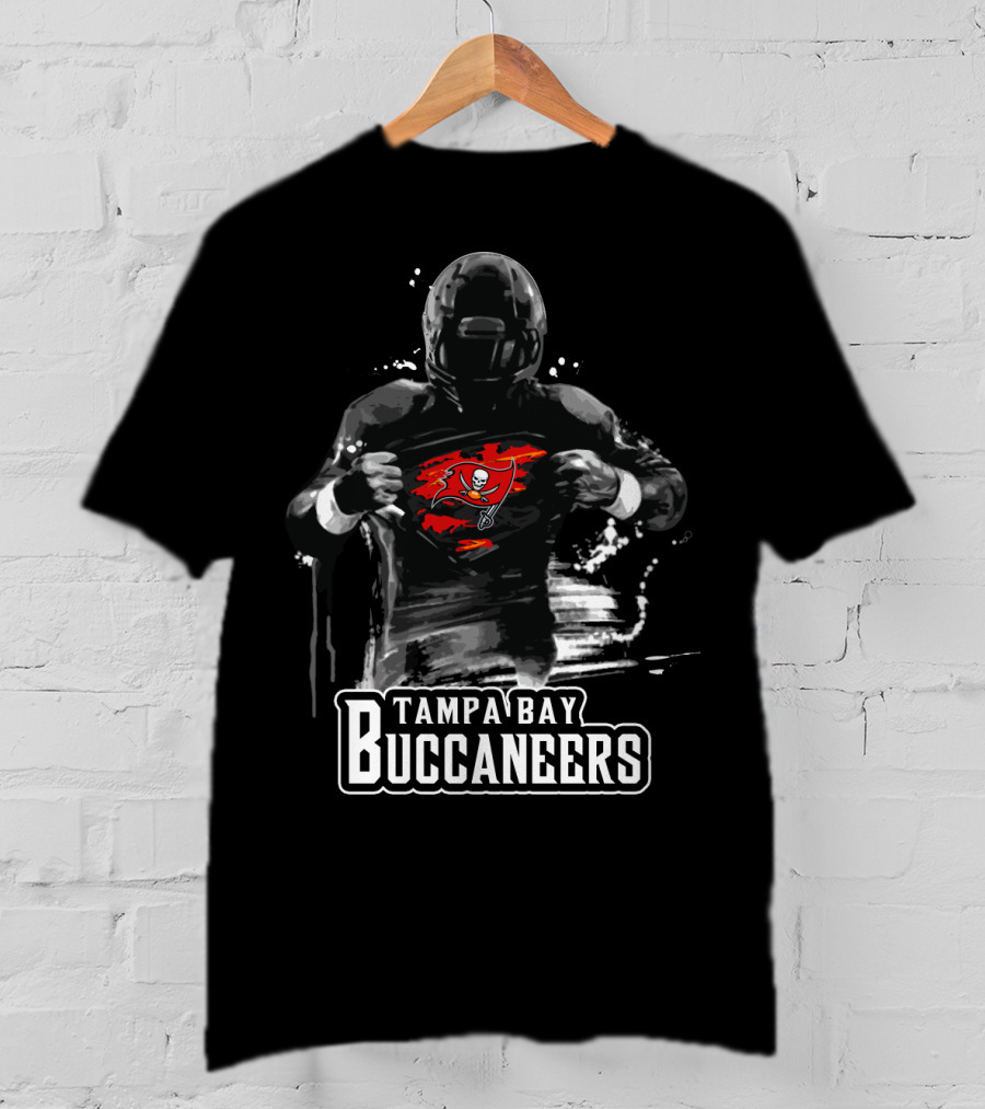 Tampa Bay Buccaneers Football Hero Revealing Team T-Shirt