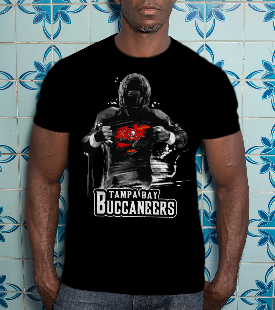 Tampa Bay Buccaneers Football Hero Revealing Team T-Shirt