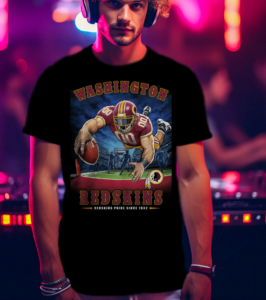 Washington Redskins Pride Since 1932 Touchdown Nfl End Zone T-Shirt