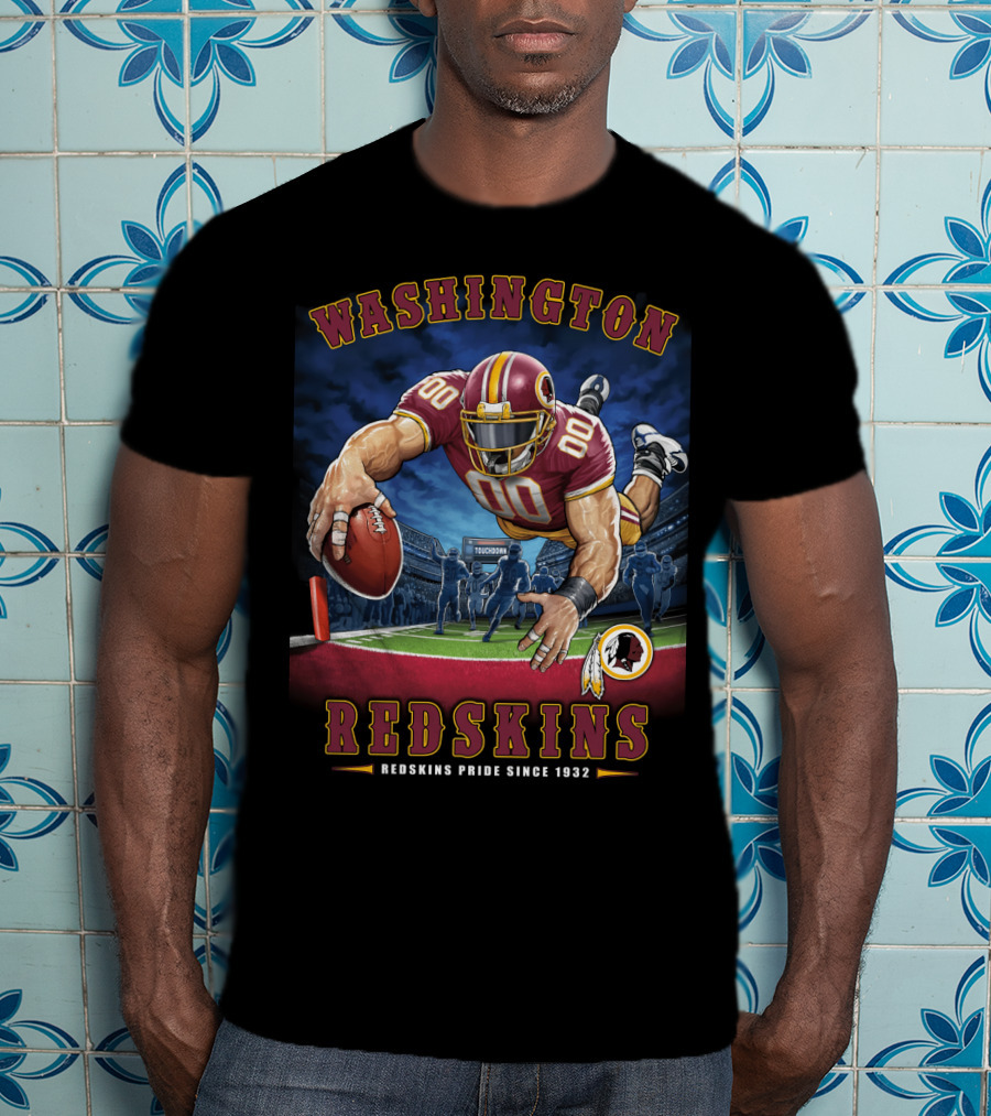 Washington Redskins Pride Since 1932 Touchdown Nfl End Zone T-Shirt