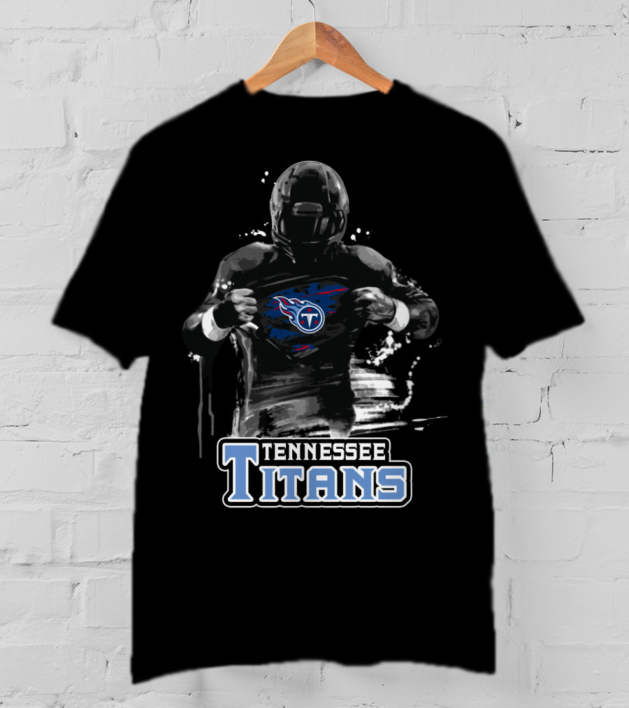 Tennessee Titans Football Superhero Fan Gear T-Shirt