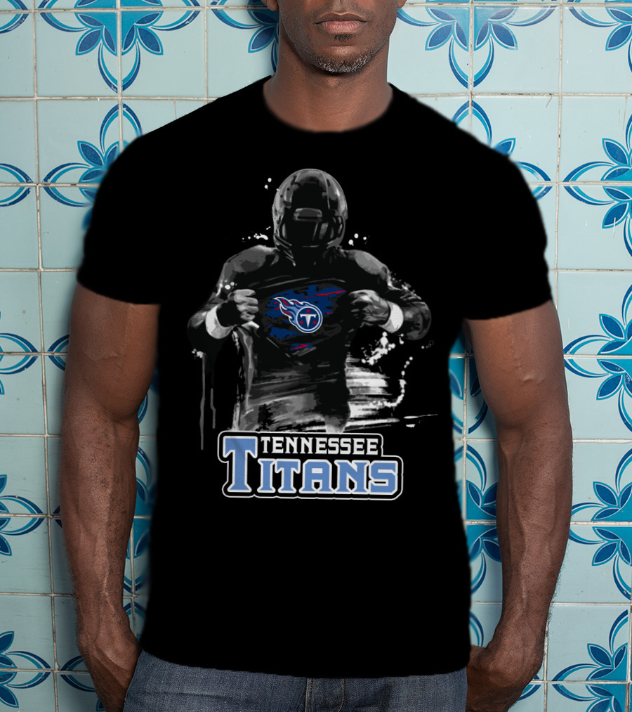 Tennessee Titans Football Superhero Fan Gear T-Shirt
