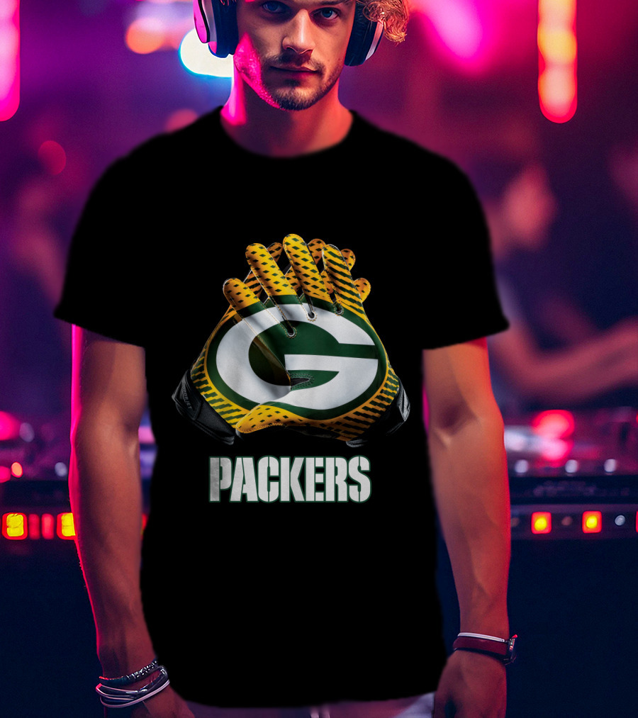 Packers Green Bay Nfl Gloves T-Shirt