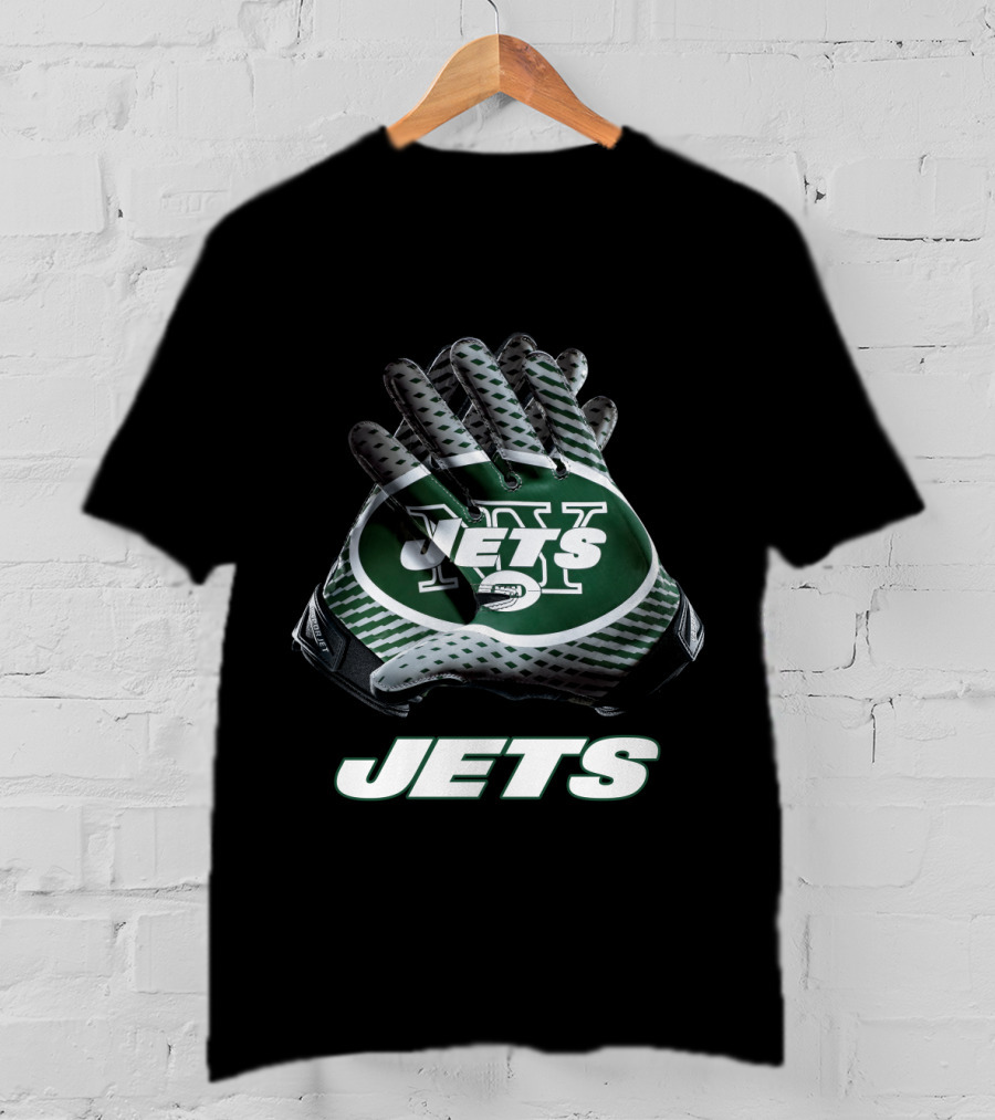 New York Jets Nfl Team Logo Gloves Jets T-Shirt