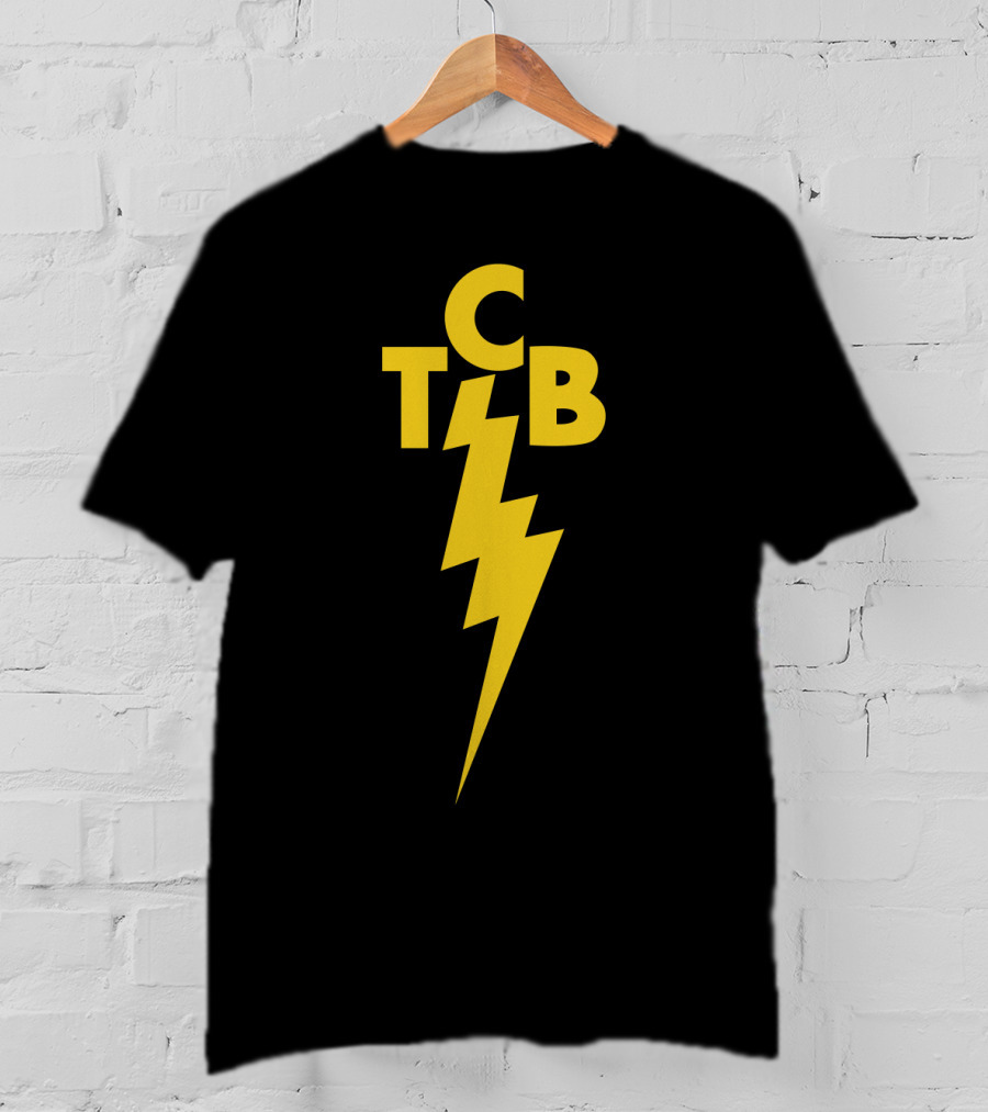 EVPL 15 TCB Taking Care Of Business Lightning Bolt Ringer T-Shirt