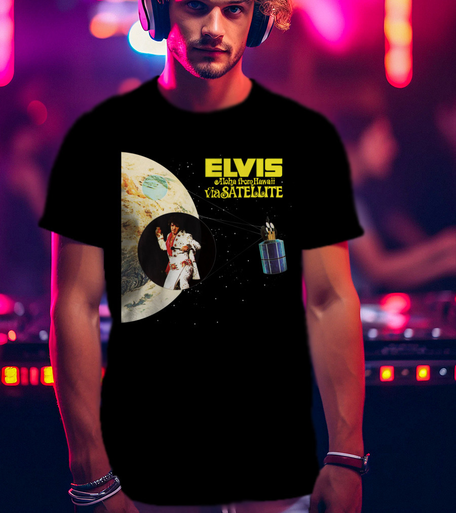Elvis Aloha From Hawaii Via Satellite Earth Image Performance T-Shirt