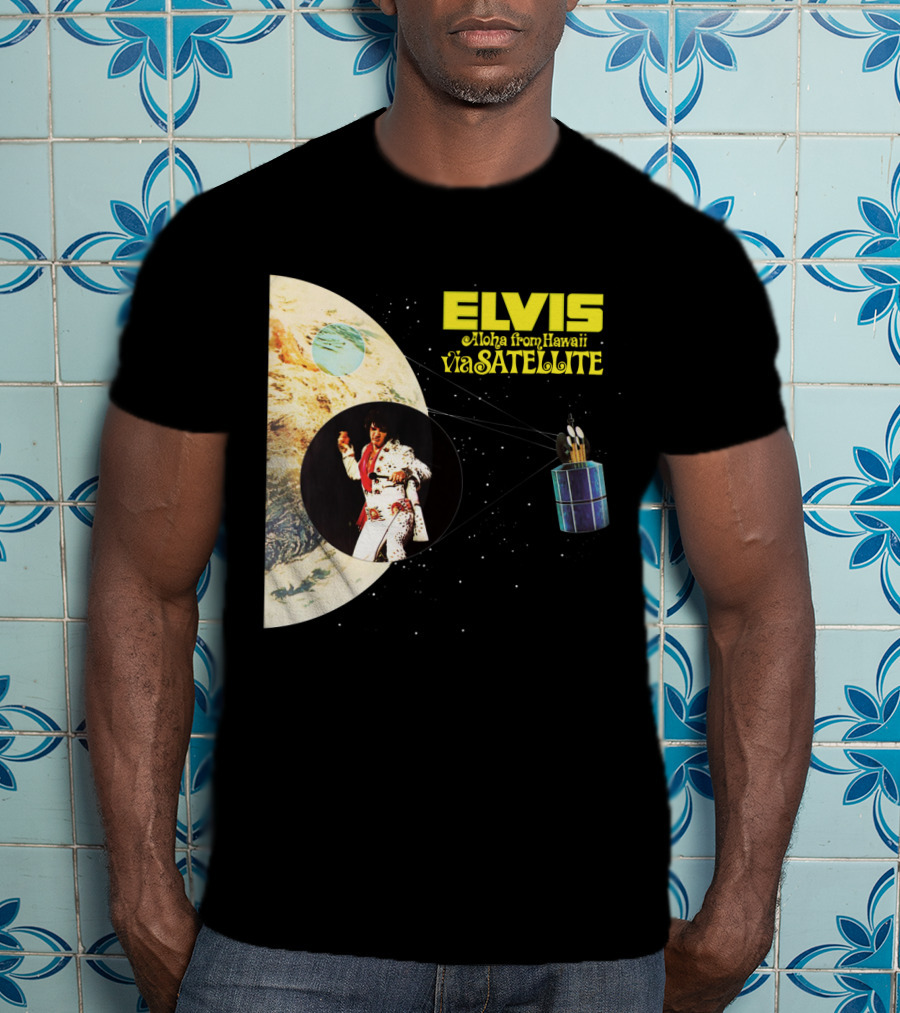 Elvis Aloha From Hawaii Via Satellite Earth Image Performance T-Shirt
