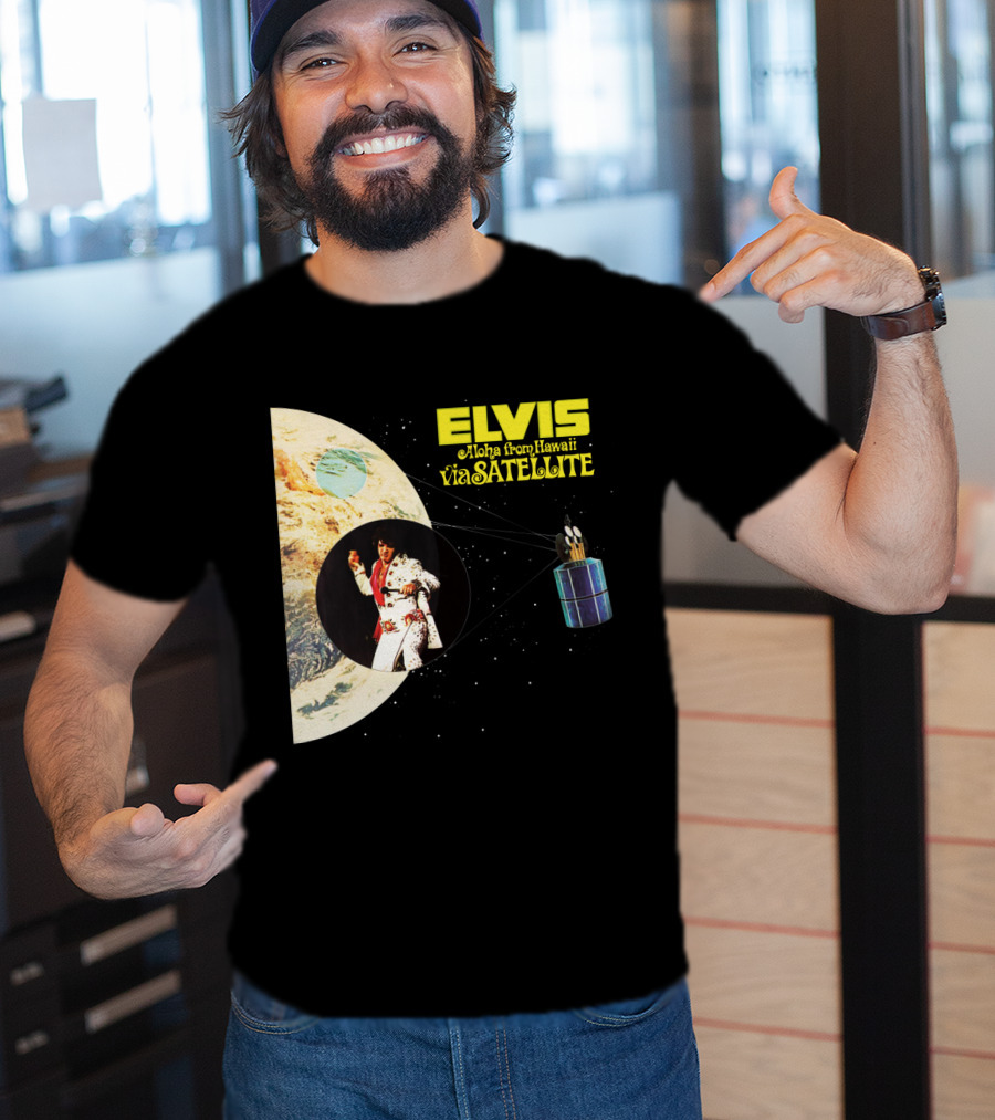 Elvis Aloha From Hawaii Via Satellite Earth Image Performance T-Shirt