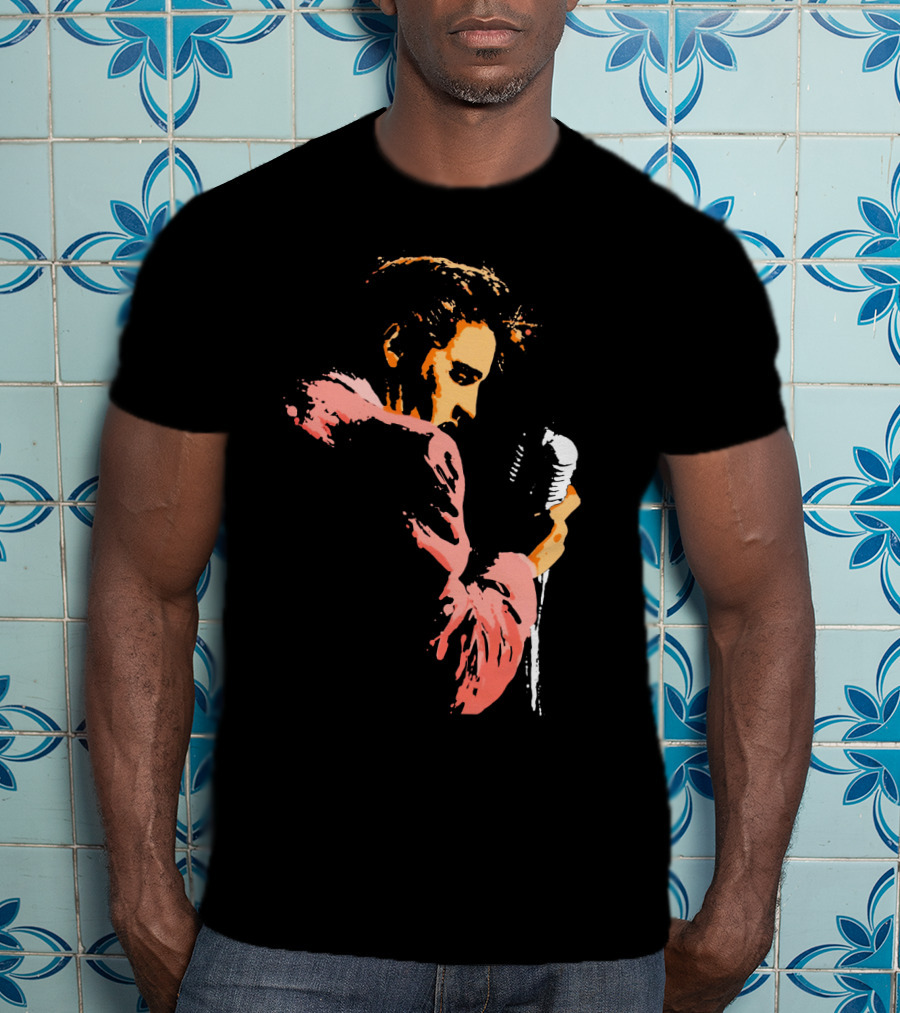 Evpl 22 Retro Microphone Performer Silhouette T-Shirt