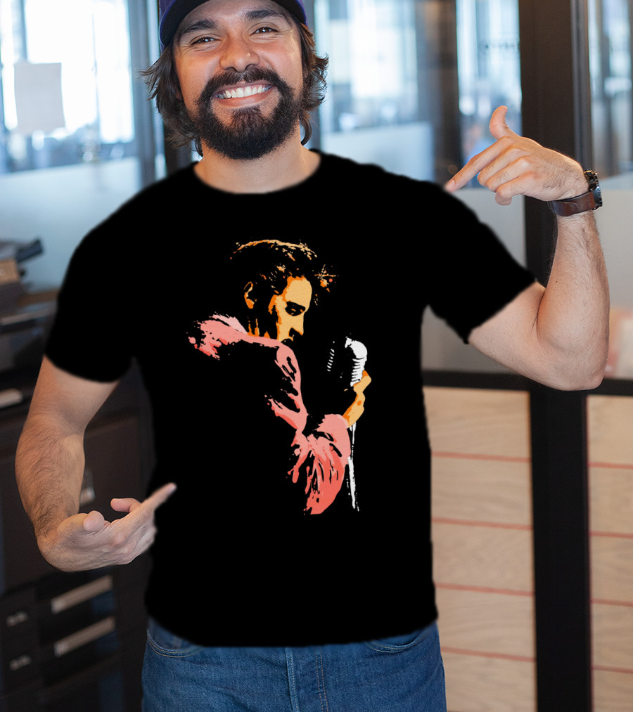 Evpl 22 Retro Microphone Performer Silhouette T-Shirt