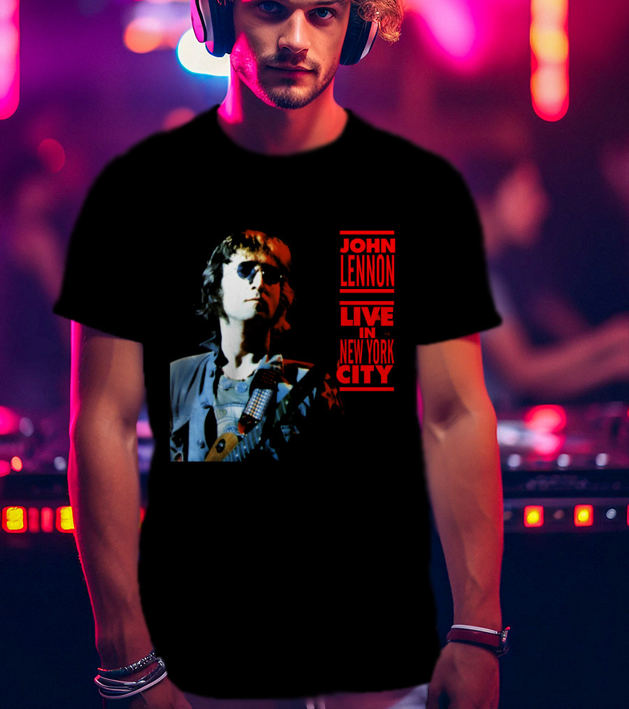 John Lennon Live In New York City T-Shirt