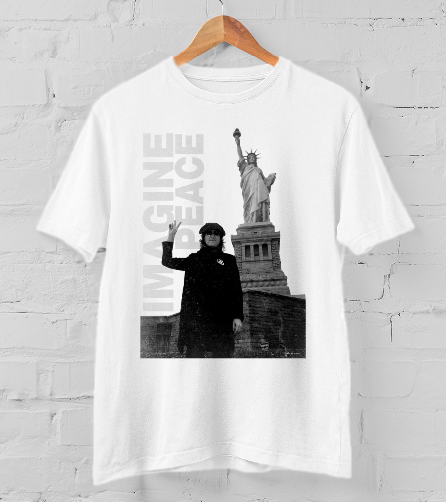Imagine Peace Liberty Statue JLN 08 T-Shirt