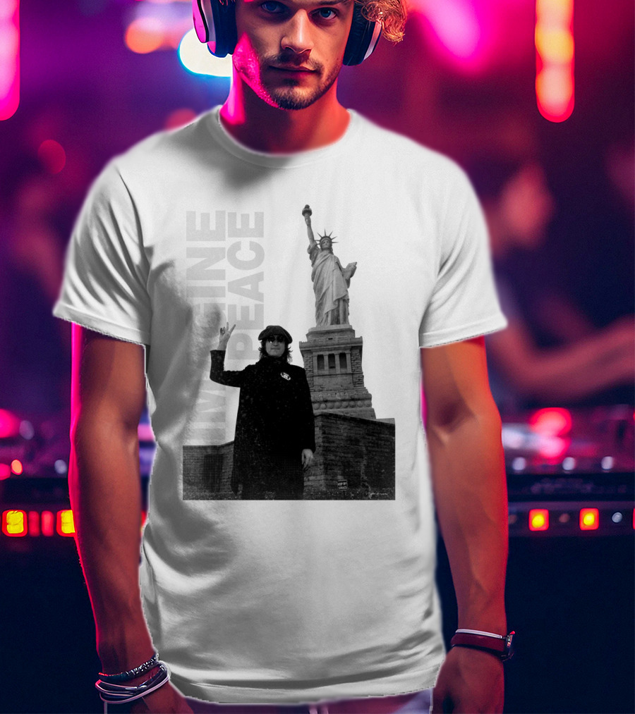 Imagine Peace Liberty Statue JLN 08 T-Shirt