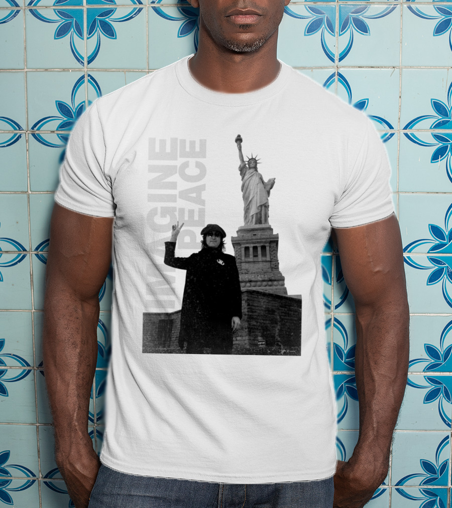 Imagine Peace Liberty Statue JLN 08 T-Shirt