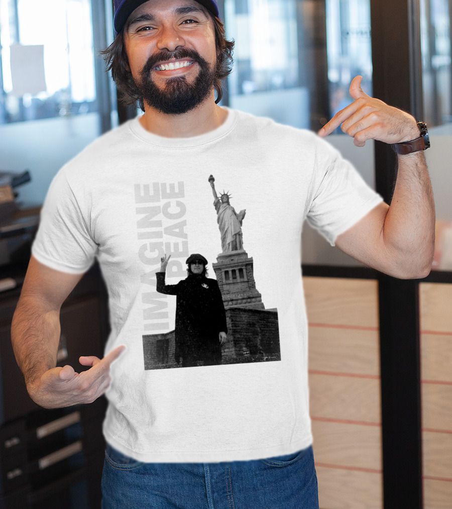 Imagine Peace Liberty Statue JLN 08 T-Shirt