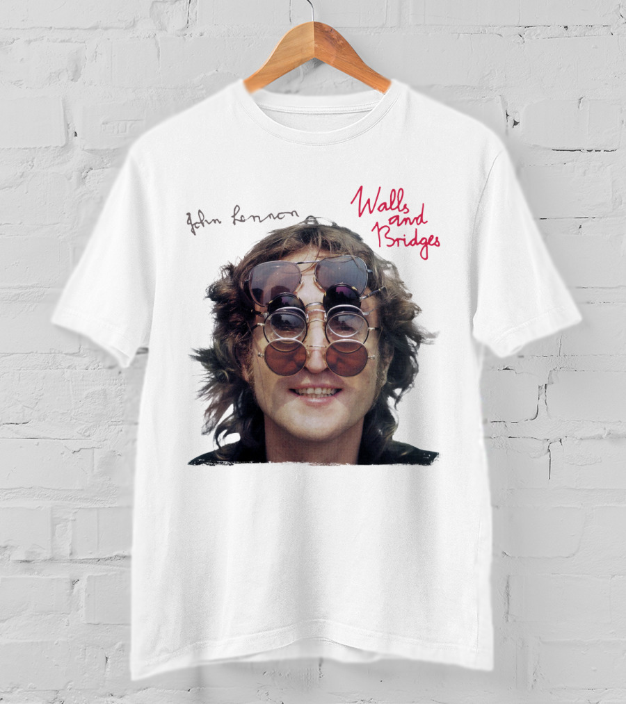 John Lennon Walls And Bridges Album Iconic Multi-Lens Sunglasses T-Shirt