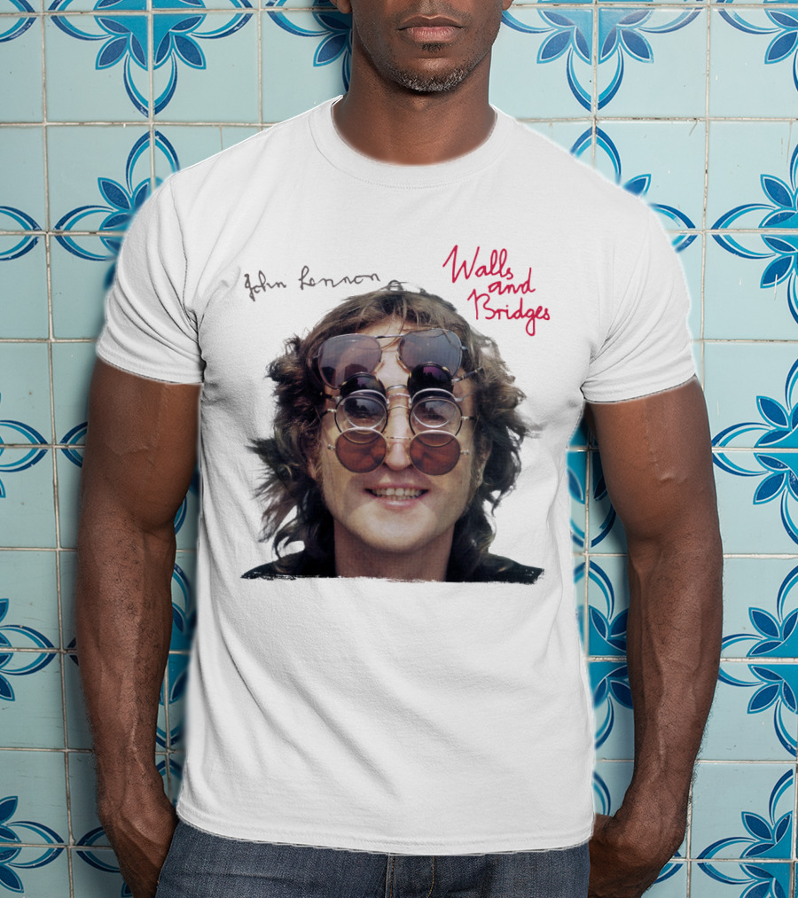 John Lennon Walls And Bridges Album Iconic Multi-Lens Sunglasses T-Shirt