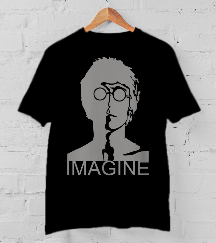Imagine John Lennon Silhouette Glasses T-Shirt