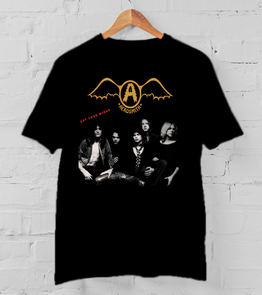 Aerosmith Get Your Wings Classic Band Photo T-Shirt