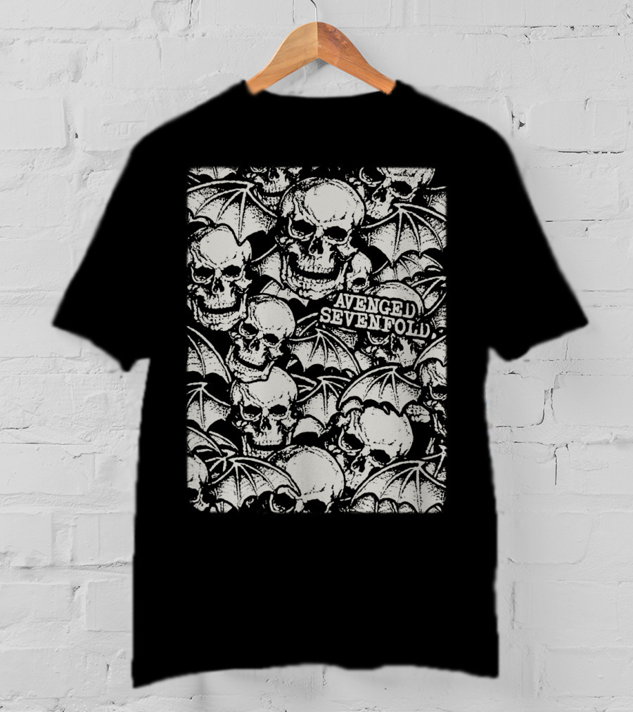 Avenged Sevenfold Skull And Bat Wings T-Shirt