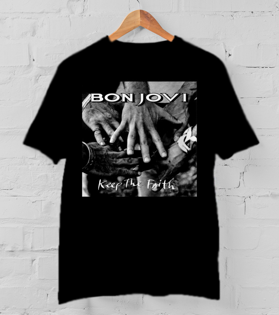 Bon Jovi Keep The Faith Hands Unity T-Shirt
