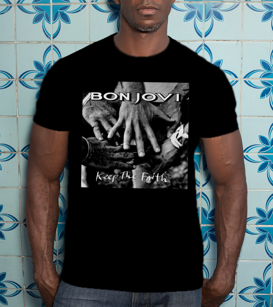 Bon Jovi Keep The Faith Hands Unity T-Shirt