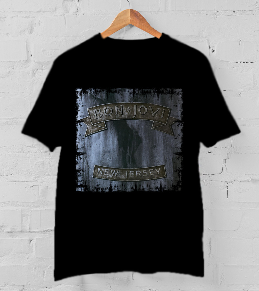 Bon Jovi New Jersey Album Cover T-Shirt