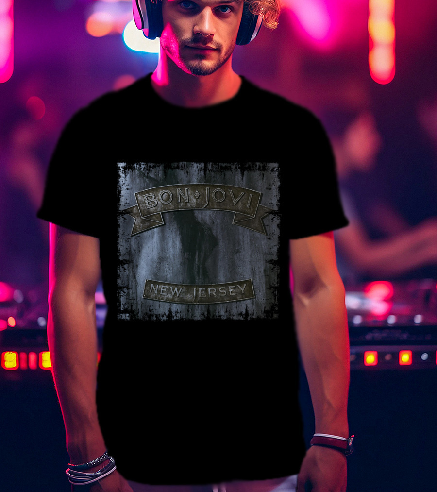 Bon Jovi New Jersey Album Cover T-Shirt