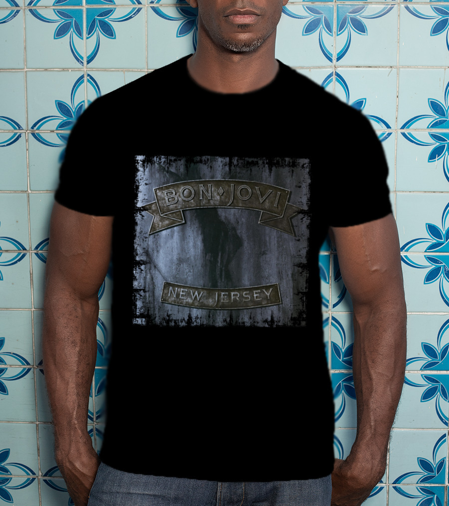 Bon Jovi New Jersey Album Cover T-Shirt