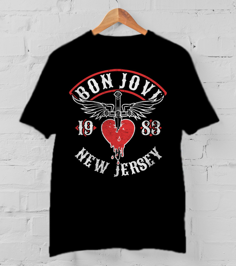 Bon Jovi 1983 New Jersey T-Shirt