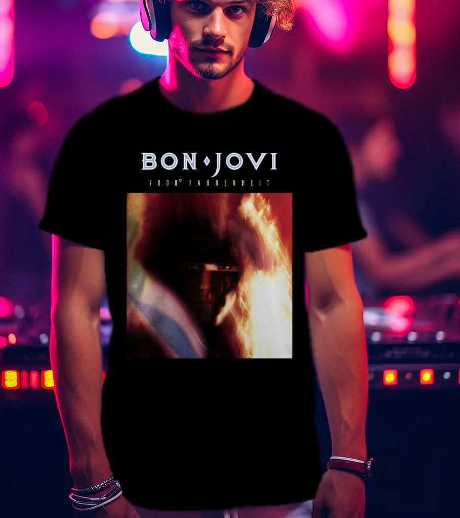 Bon Jovi 7800 Degrees Fahrenheit Album T-Shirt