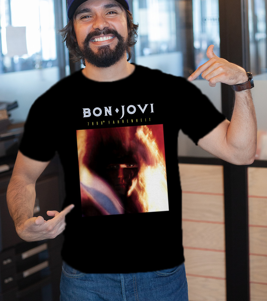 Bon Jovi 7800 Degrees Fahrenheit Album T-Shirt