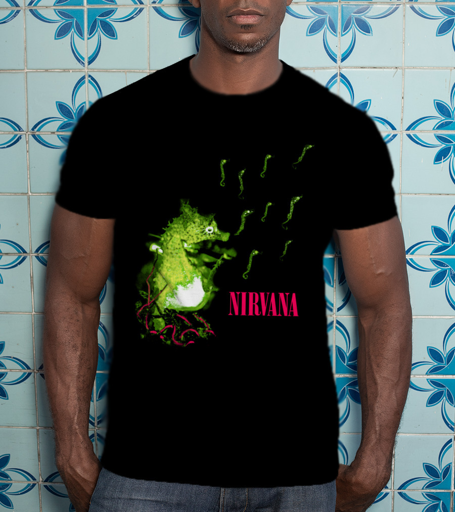 Nirvana Nvn 13 Green Seahorse T-Shirt