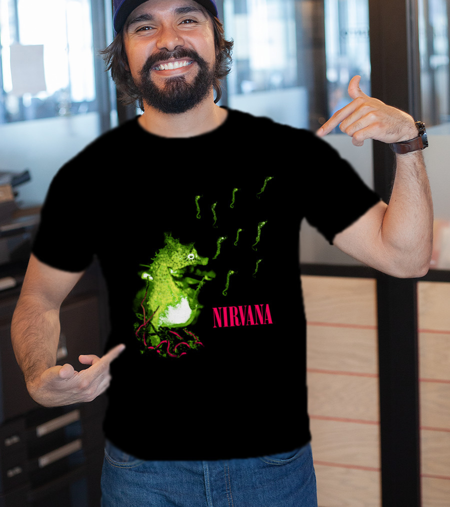 Nirvana Nvn 13 Green Seahorse T-Shirt