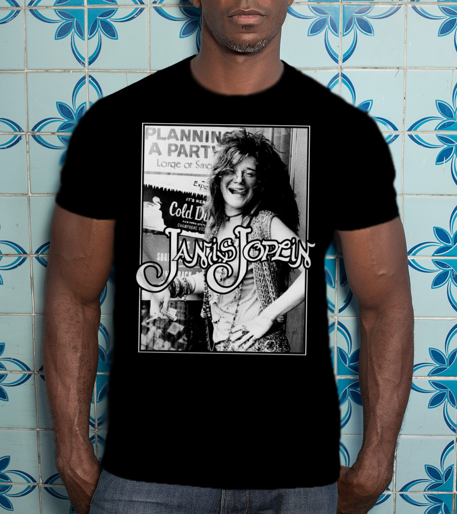 Janis Joplin Cold Drink Planning A Party T-Shirt