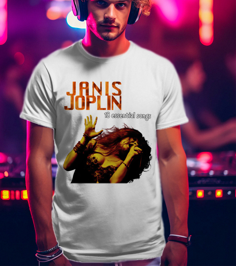 Janis Joplin 18 Essential Songs T-Shirt