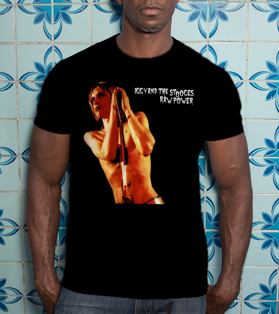 Iggy And The Stooges Raw Power Performance Image T-Shirt