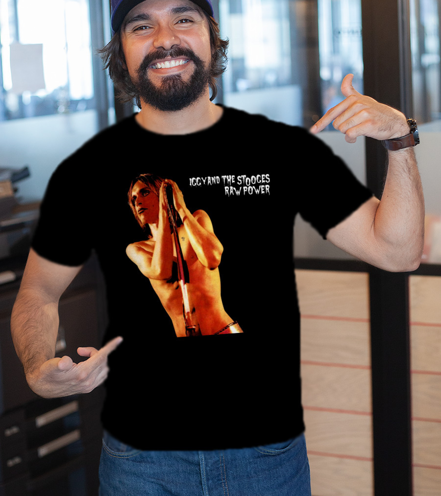 Iggy And The Stooges Raw Power Performance Image T-Shirt