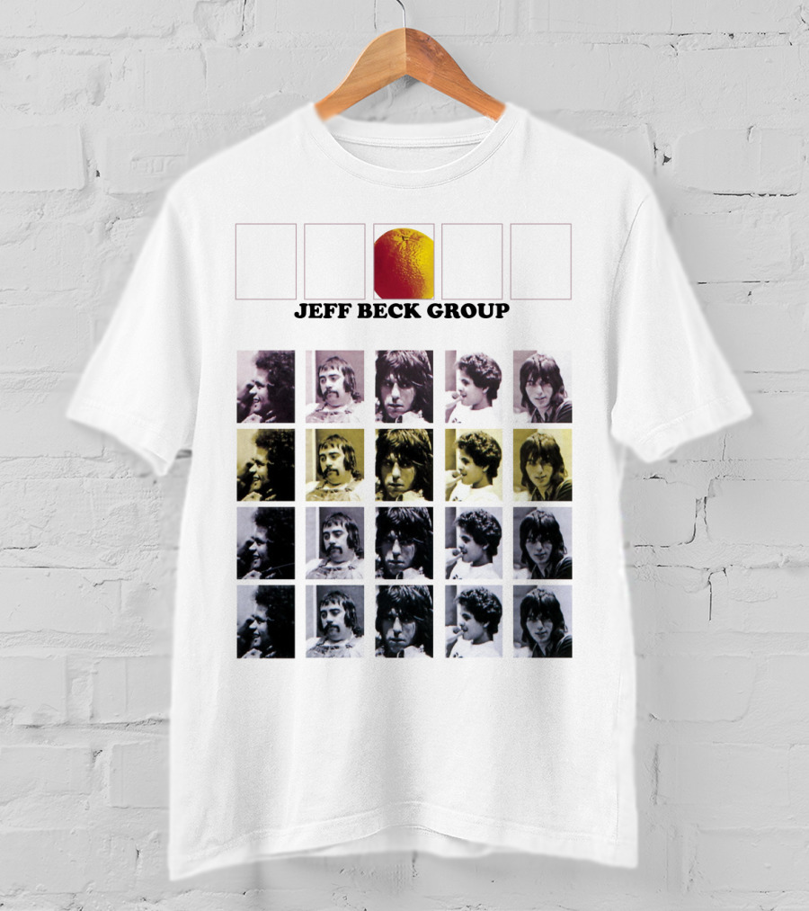 TJB 10 The Jeff Beck Group Retro Collage Portraits T-Shirt