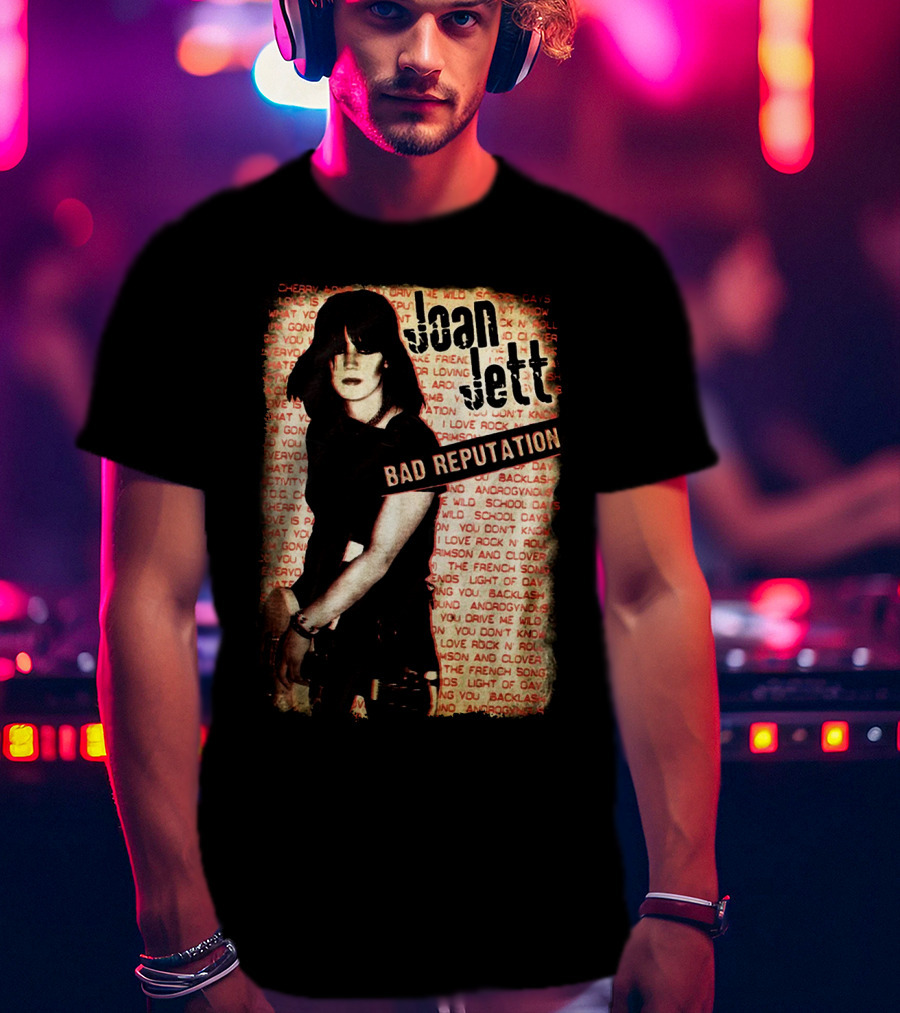 Joan Jett Bad Reputation Vintage Style T-Shirt