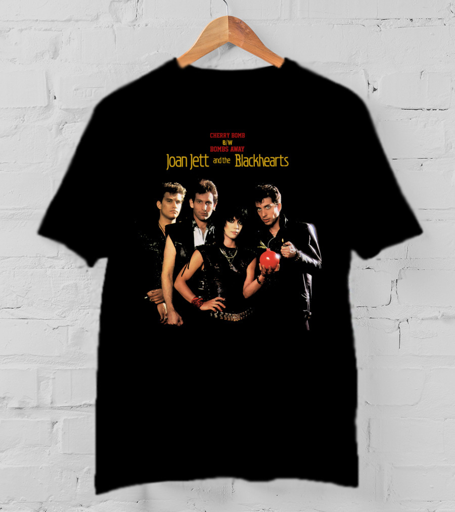 Joan Jett And The Blackhearts Cherry Bomb B/W Bombs Away T-Shirt