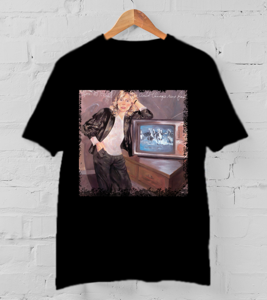 Joni Mitchell Wild Things Run Fast Album Cover T-Shirt