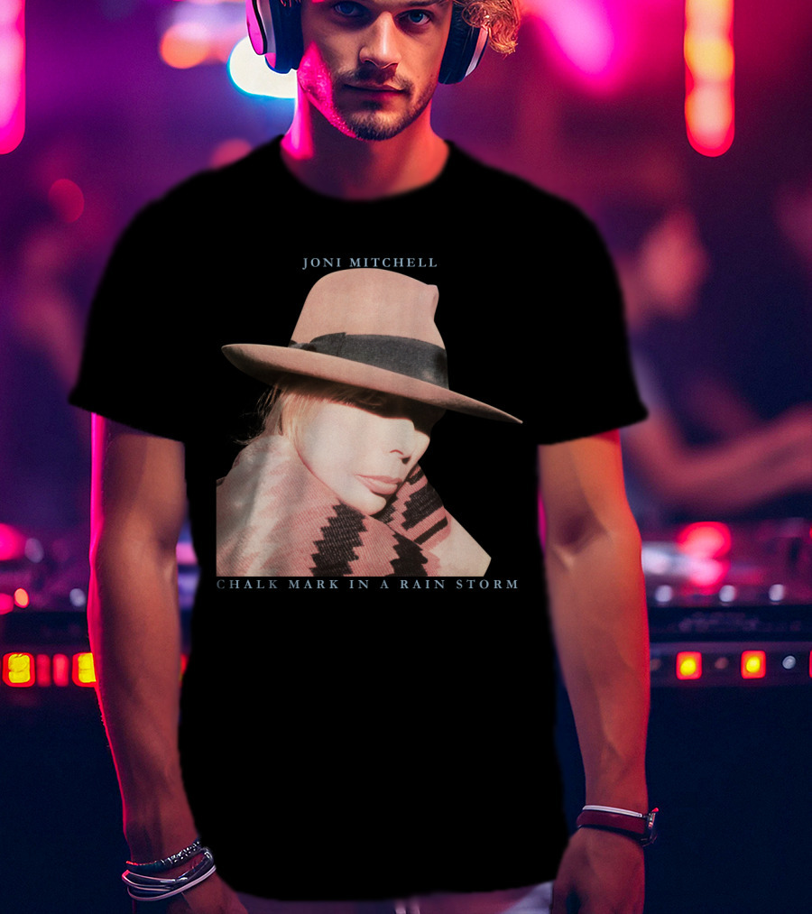 Joni Mitchell Chalk Mark In A Rain Storm Hat T-Shirt