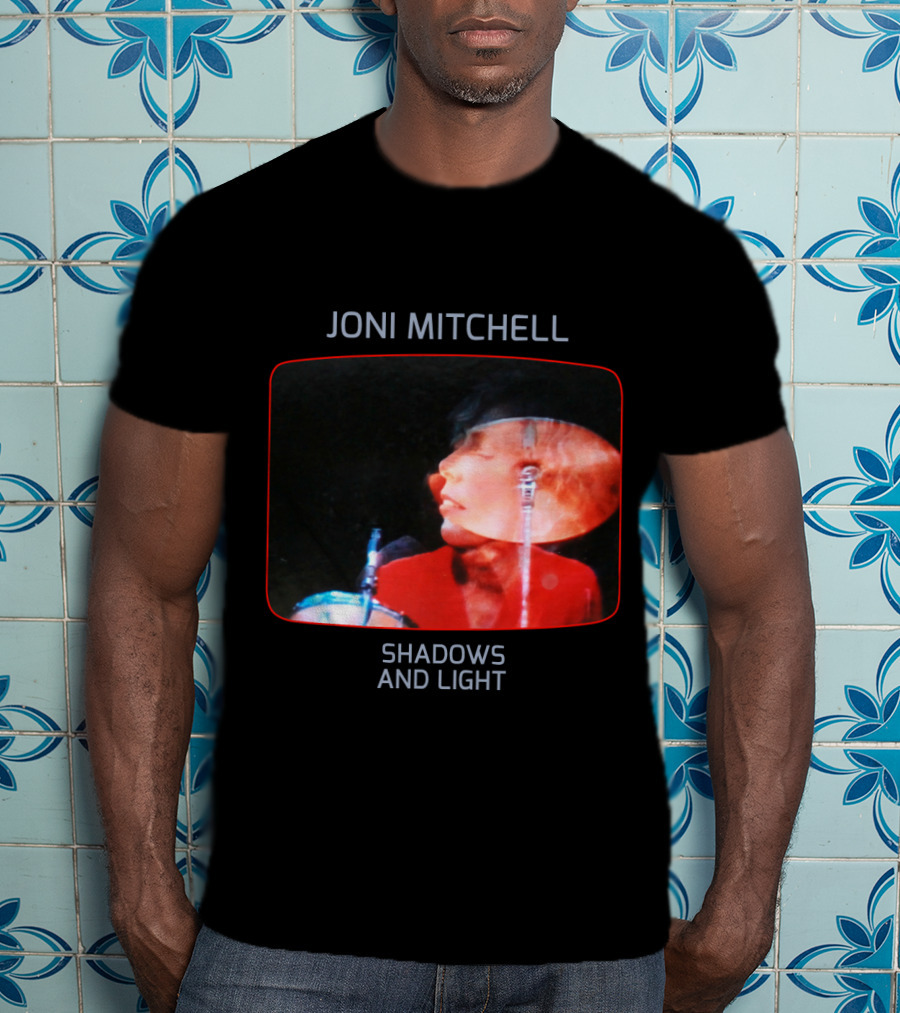 Joni Mitchell Shadows And Light Performance Album Cover Retro Music Art T-Shirt