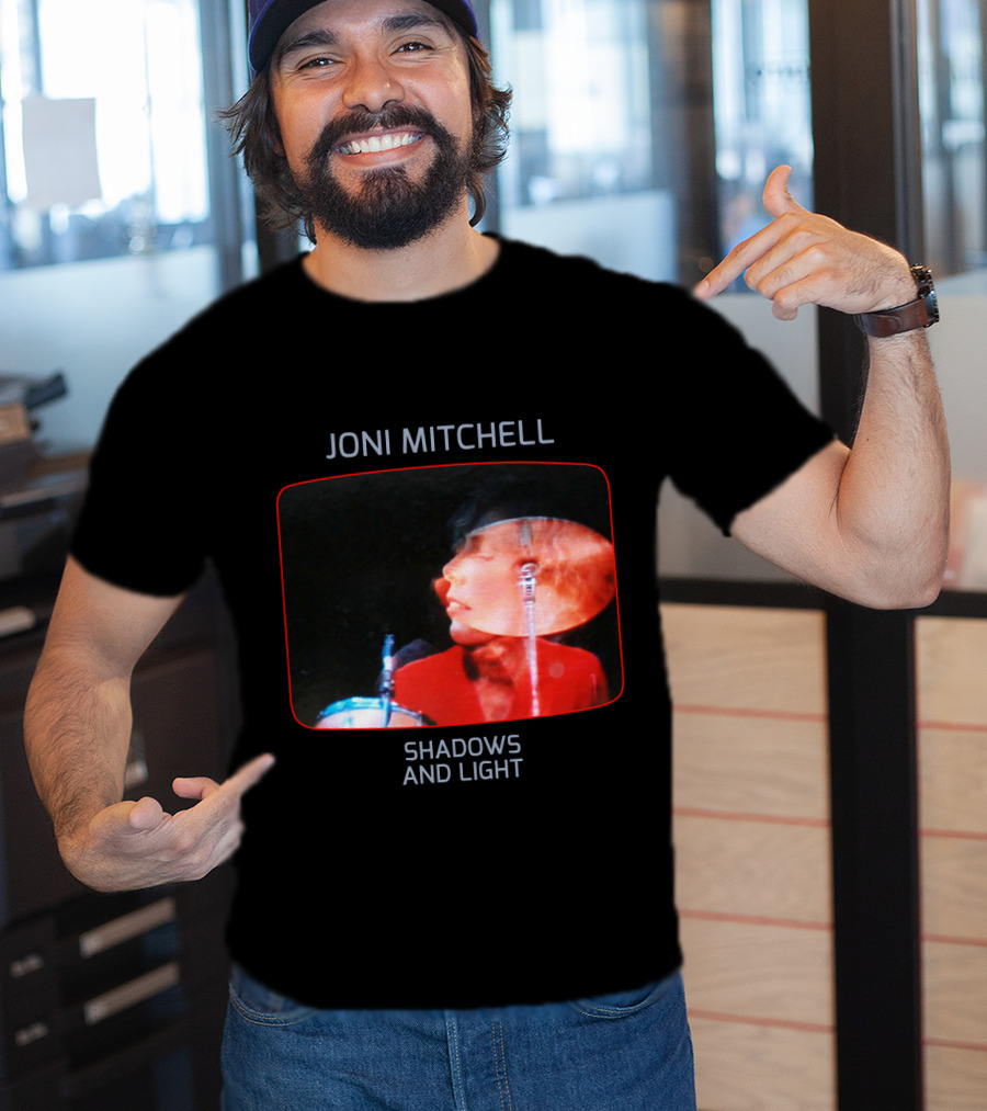 Joni Mitchell Shadows And Light Performance Album Cover Retro Music Art T-Shirt