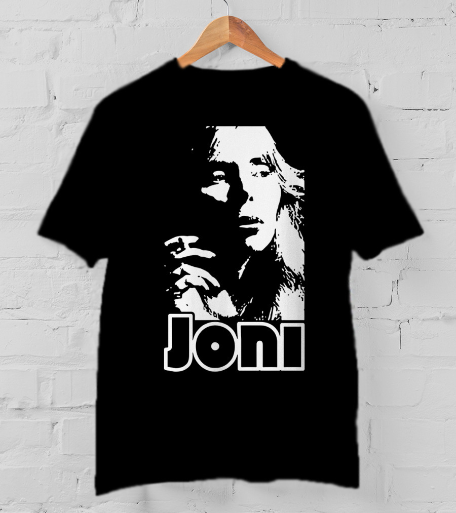 Joni Mitchell Black And White Classic T-Shirt